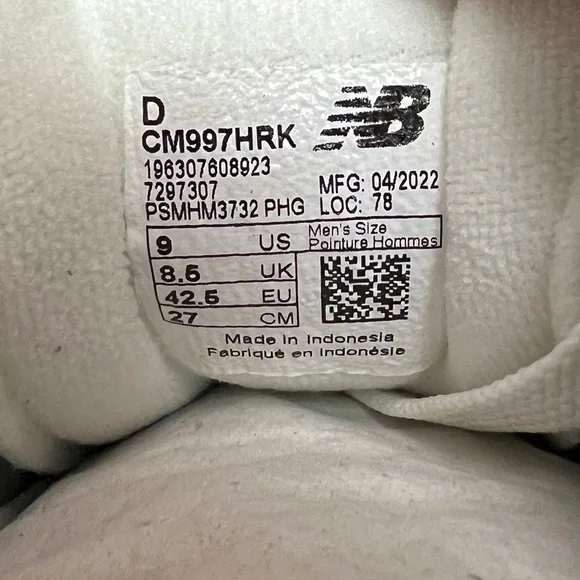 2022 New Balance 997 Light Aluminum / Team Away Grey 3M Reflective CM997HRK - Picture 7 of 14